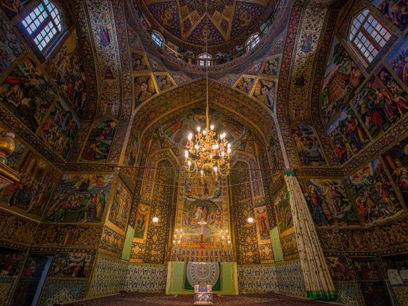 بخش‌های مختلف کلیسای وانک اصفهان