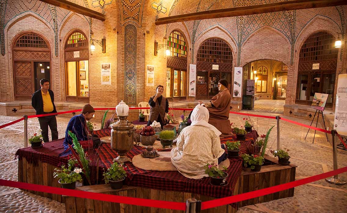 بازار قزوین و سرای سعدالسلطنه قزوین 2